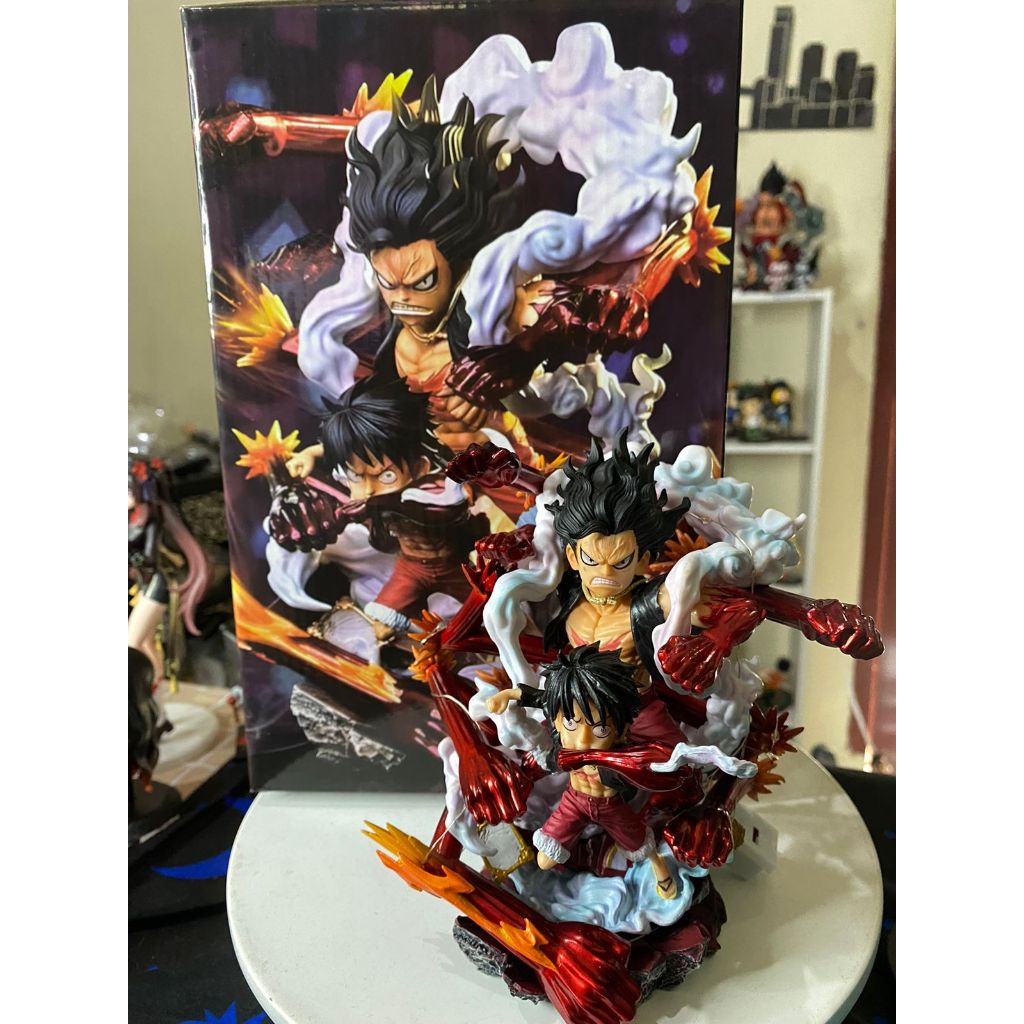 Jual LED Action Figure One Piece Luffy Gear 4 Statue LED Box | Shopee ...