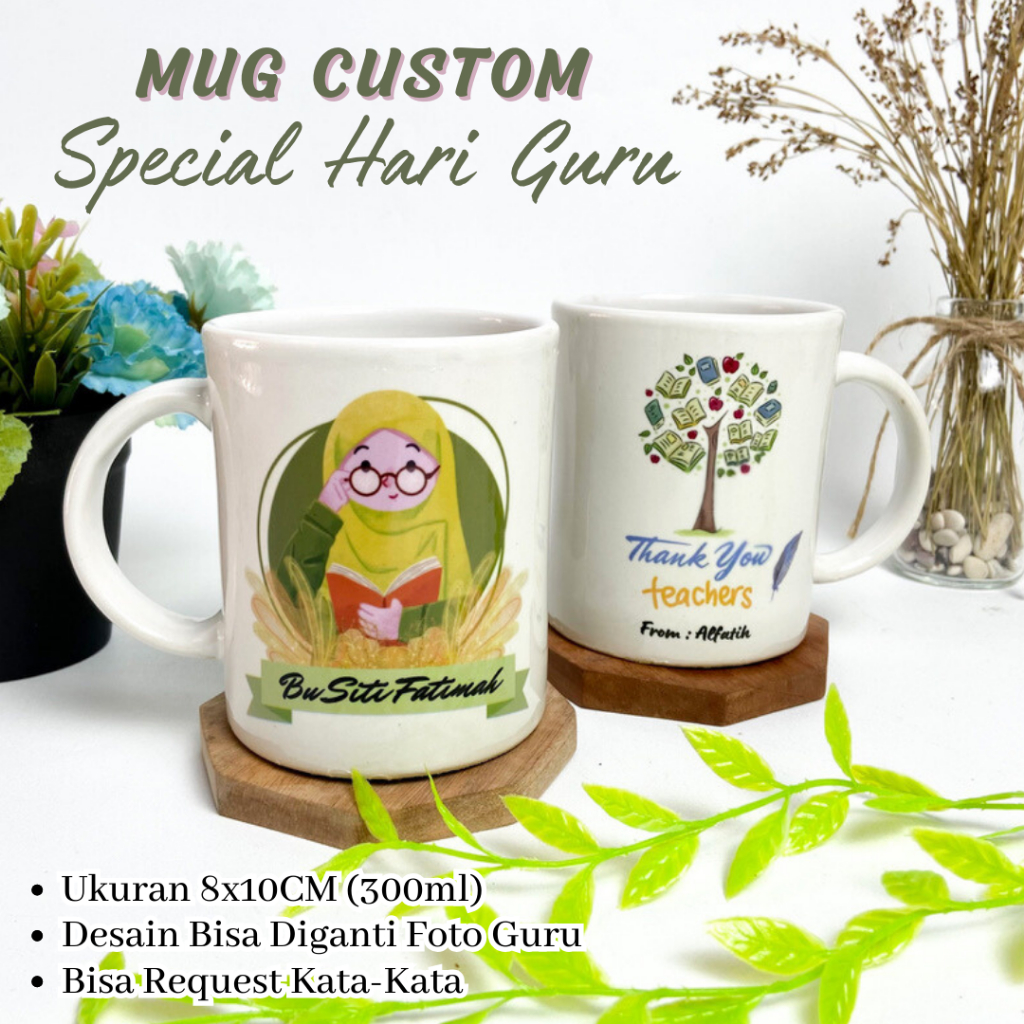 Jual Mug Custom Hari Guru Hampers Mug Tema Guru Terimakasih Guru