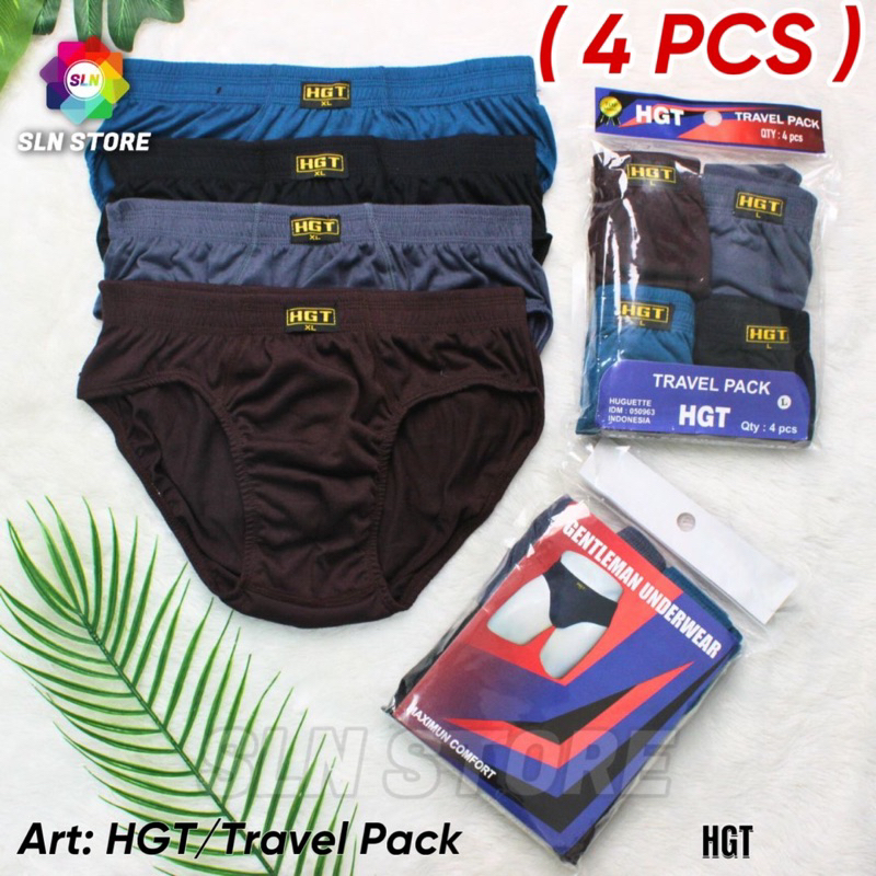Jual (4Pcs) CELANA DALAM PRIA HGT CD LAKI LAKI BASIC SPORTY TRAVEL PACK ...