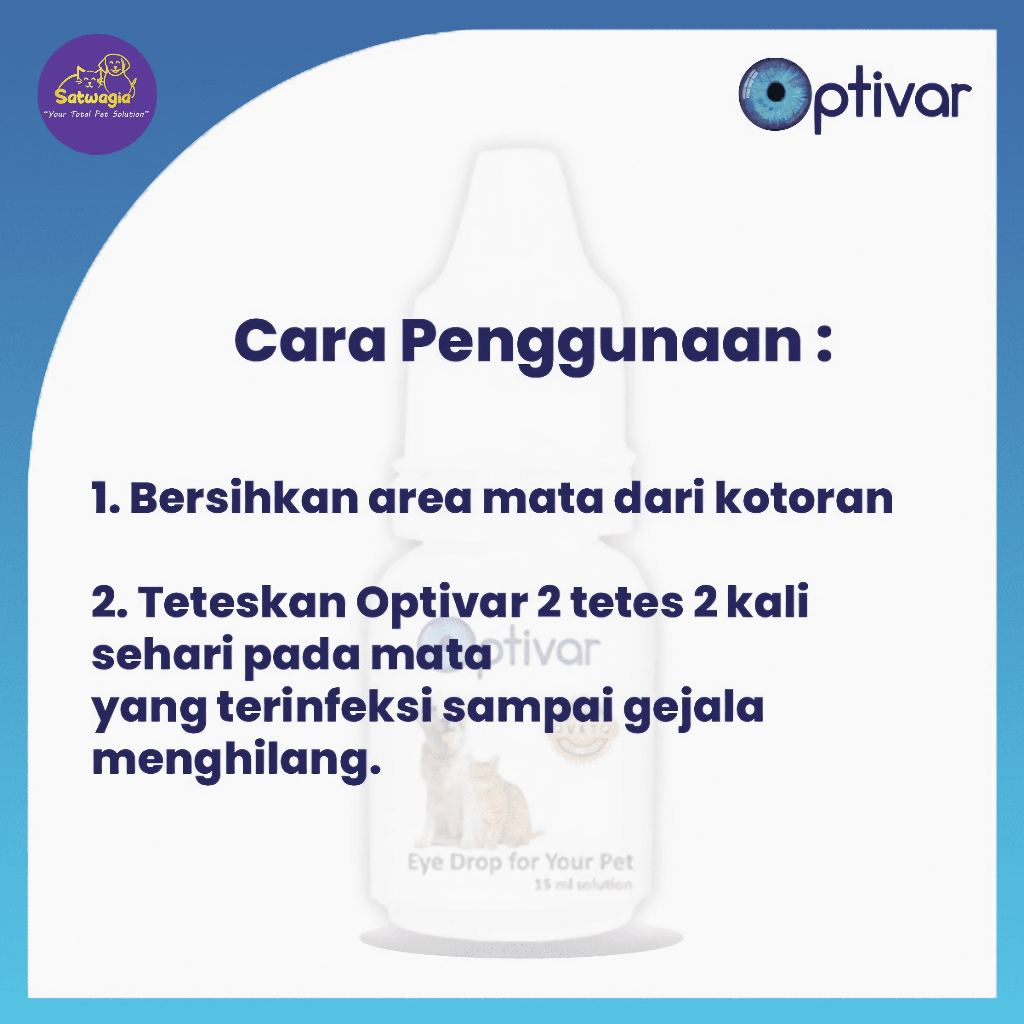 Jual Rekomendasi Dokter Hewan Optivar Pet Eye Drop Obat Tetes Mata ...