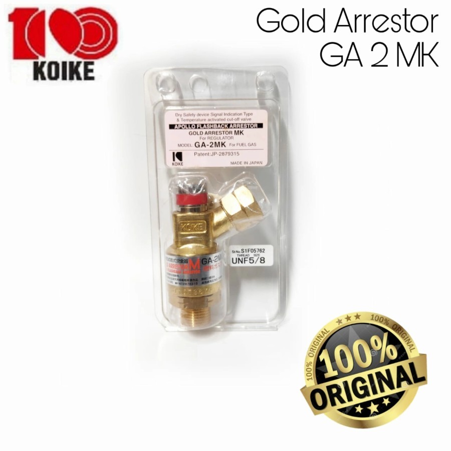 Jual Flashback Gold Arrestor GA 2 - MK Original 100% KOIKE | Shopee ...