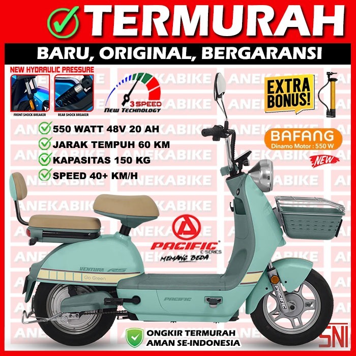 Jual Sepeda Motor Listrik Pacific Ventura R Garansi Resmi Shopee Indonesia