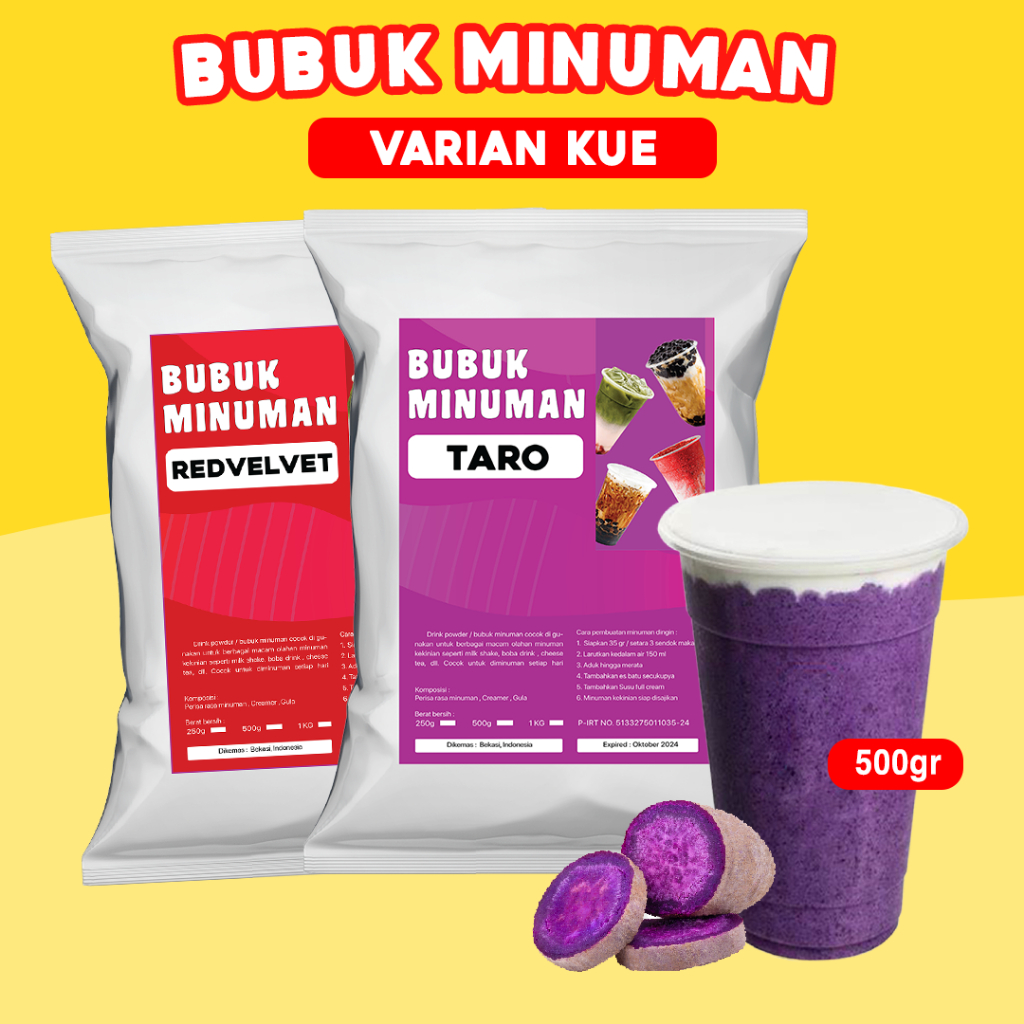 Jual BUBUK MINUMAN RASA 500G / BUBUK MINUMAN ANEKA RASA / SERBUK ...