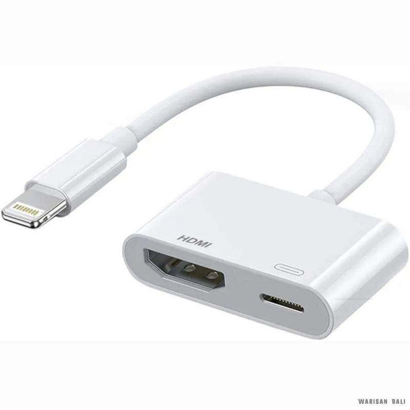Jual Adapter converter Ipad Iphone lightning to HDMI 1080p digital konektor ipad Shopee Indonesia