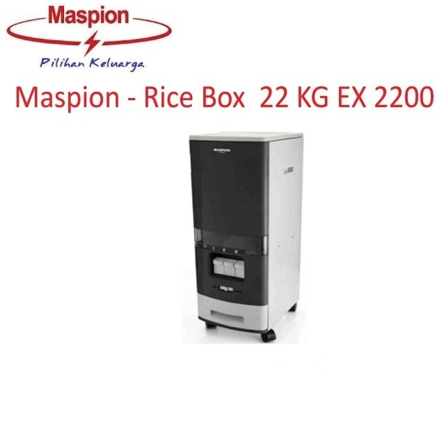 Jual MASPION RICE BOX TEMPAT PENYIMPANAN BERAS EX 2200 KAPASITAS 22 KG ...
