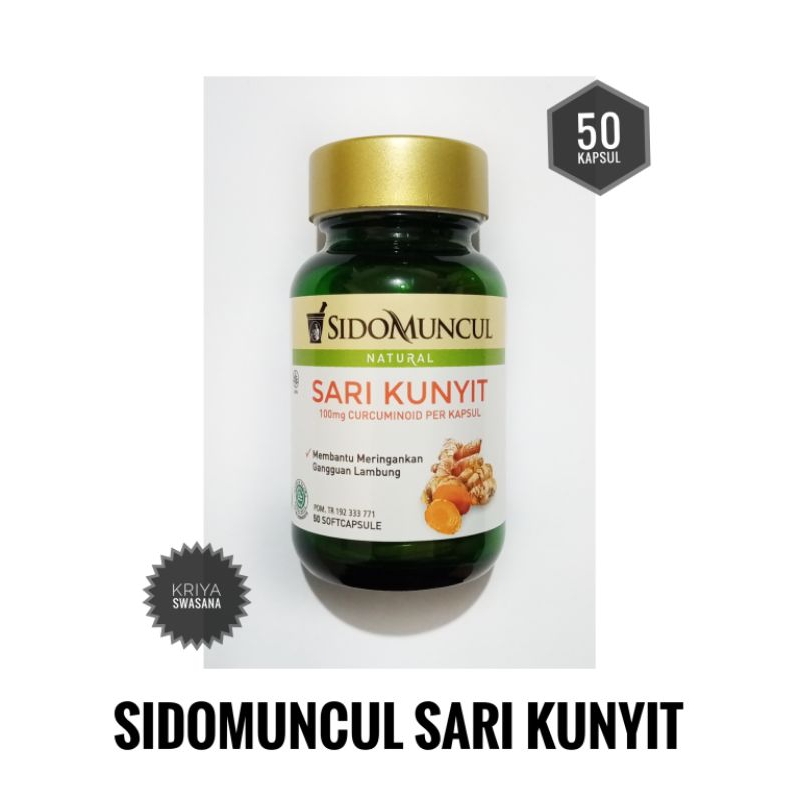 Jual Sido Muncul Sidomuncul Natural Sari Kunyit Soft Capsule 50 Kapsul Lunak Shopee Indonesia 2829