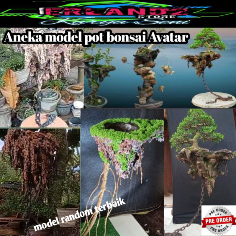 Jual pot bonsai model avatar pot bonsai request | Shopee Indonesia