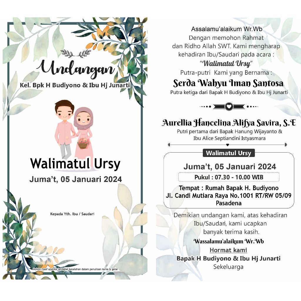 Jual Undangan Walimatul Ursy | Shopee Indonesia