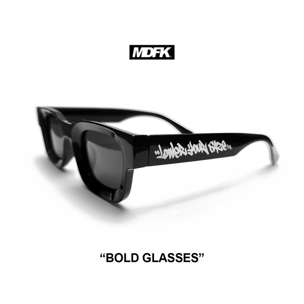 Jual MDFK BOLD GLASSES (BLACK FRAME) LOWER GAZE (FREE POUCH) kacamata ...
