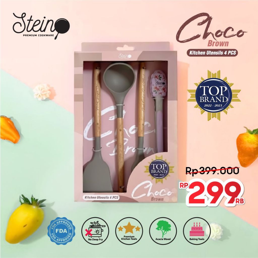 Jual Steincookware Stein Kitchen Utensil In Spatula Flipper Soup Tongs Shopee