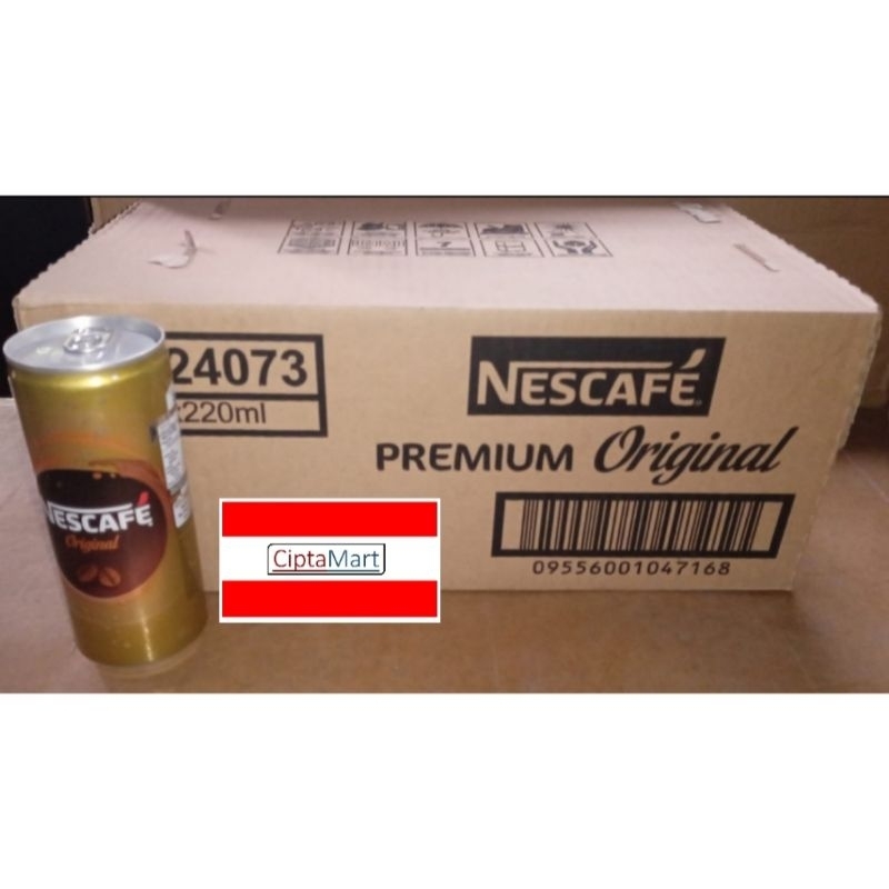 Jual Nescafe Kopi Kaleng Premium Original 24 x 220ml (1 dus) Shopee