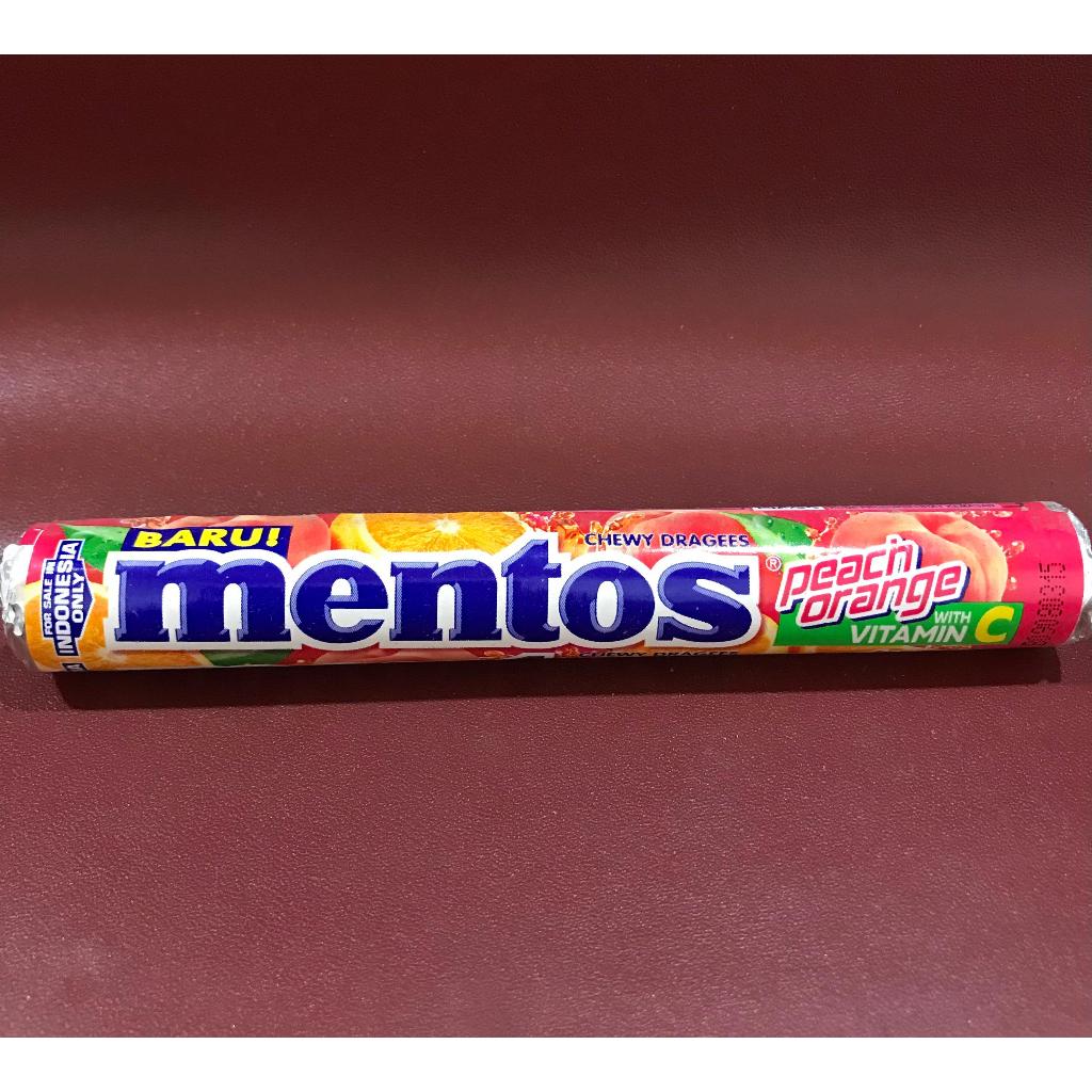 Jual Mentos Peach Orange Roll 37G - Permen Rasa Jeruk Dan Peach ...