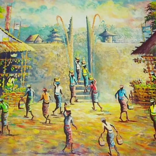 Jual Lukisan Pasar Tradisional Rakyat: Tempat Bertemu dan Berdagang ...