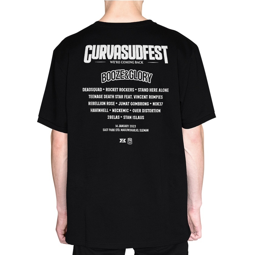 Jual Tshirt Kaos Distro Band Curvasudfest 2023 Line Up Shopee Indonesia
