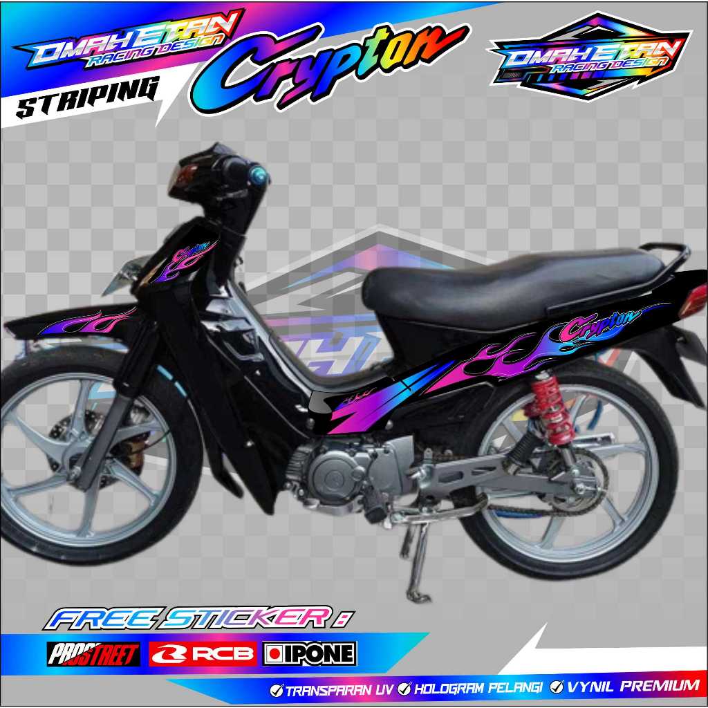 Jual STRIPING VARIASI YAMAHA CRYPTON / STICKER LIST MOTOR YAMAHA ...