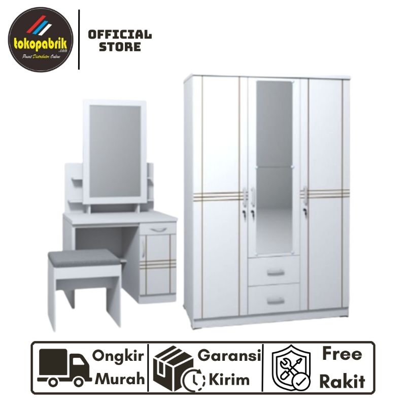 Jual Lemari 3 Pintu Dan Meja Rias Set Lemari Dan Meja Rias Murah