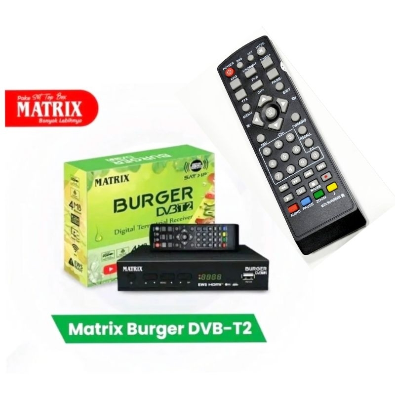 Jual Remote SET TOP BOX Matrix burger dan Matrix kuning Matrix hijau ...