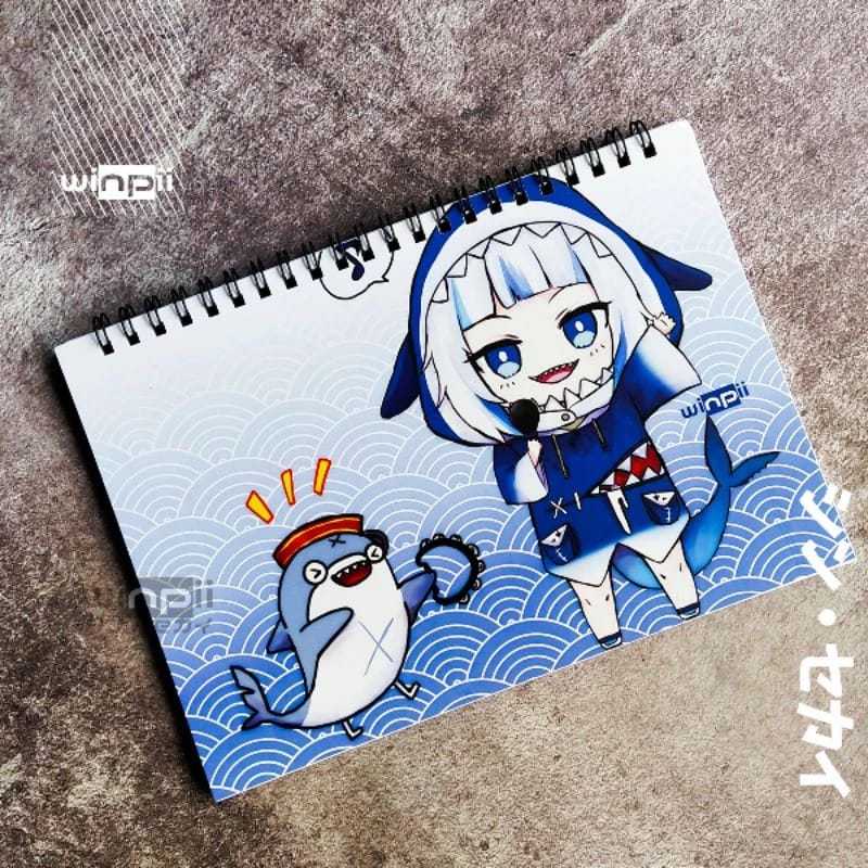 Jual Notebook Gawr Gura Virtual Youtuber Hololive | Shopee Indonesia