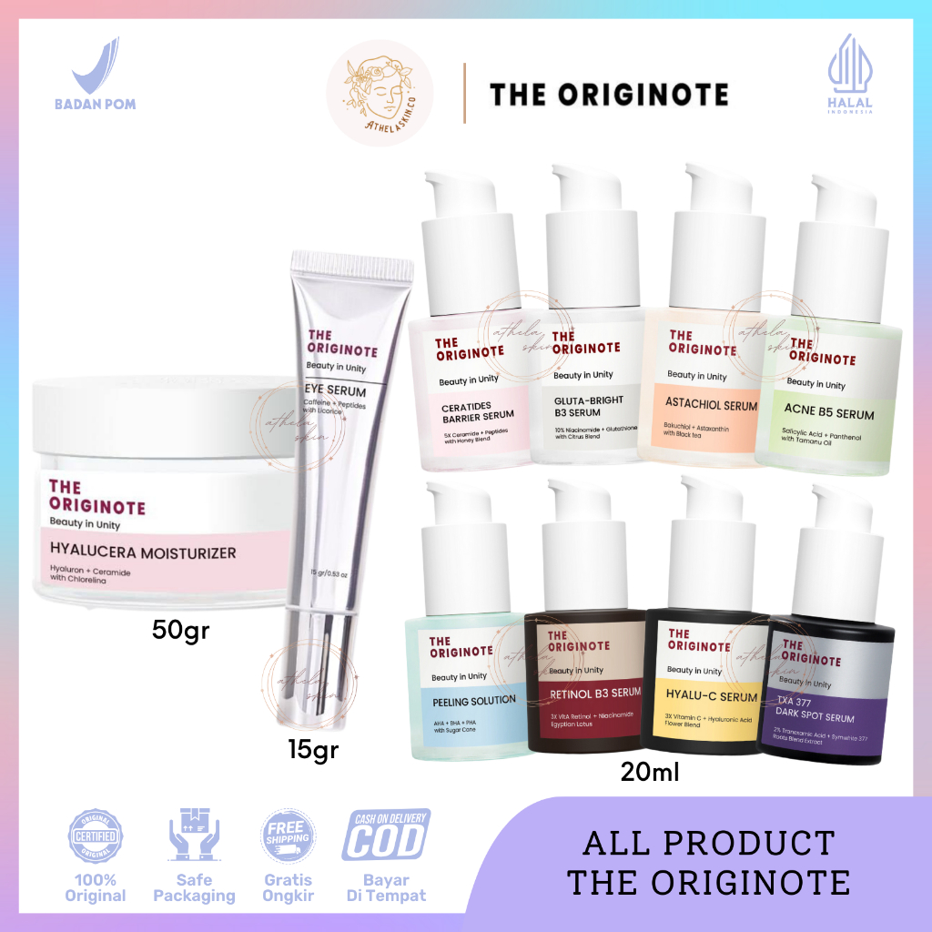 Jual The Originote Moisturizer Gel | Eye Cream Originote | Serum ...