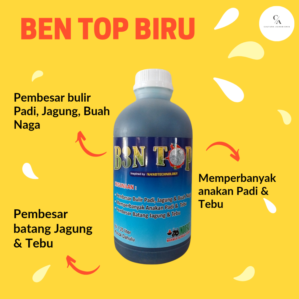 Jual BENTOP BIRU ~ ZPT Pembesar Buah JAGUNG, PADI, TEBU, BUAH NAGA, dll ...
