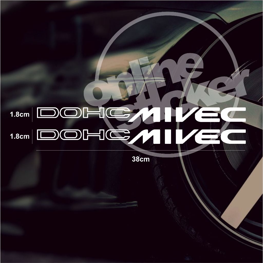 Jual Sticker DOHC Mivec | cutting menyala | Shopee Indonesia