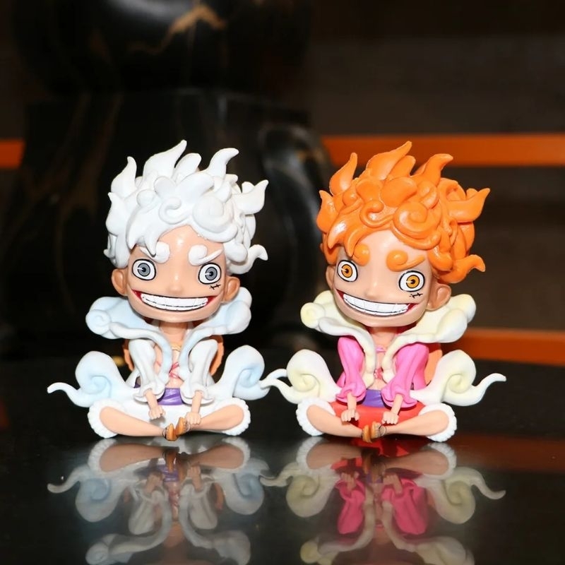 Jual action figure one piece monkey d luffy gear 5 duduk | Shopee Indonesia