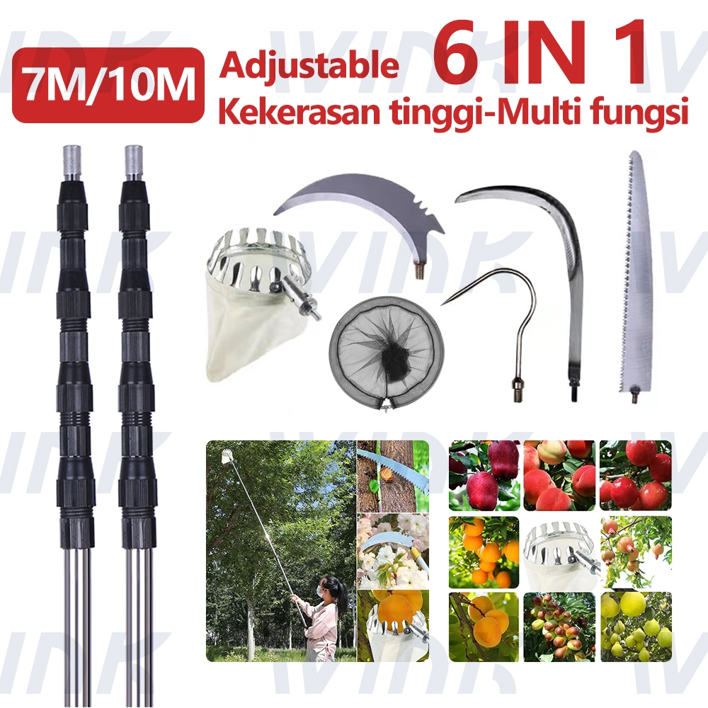 Jual 7M Alat Pemetik Buah Alat Berkebun Pemetik Buah Tongkat Teleskopik ...