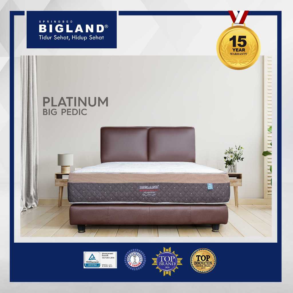 Jual Bigland Springbed New Platinum Big Pedic - Kasur/Set - FREE BANTAL ...