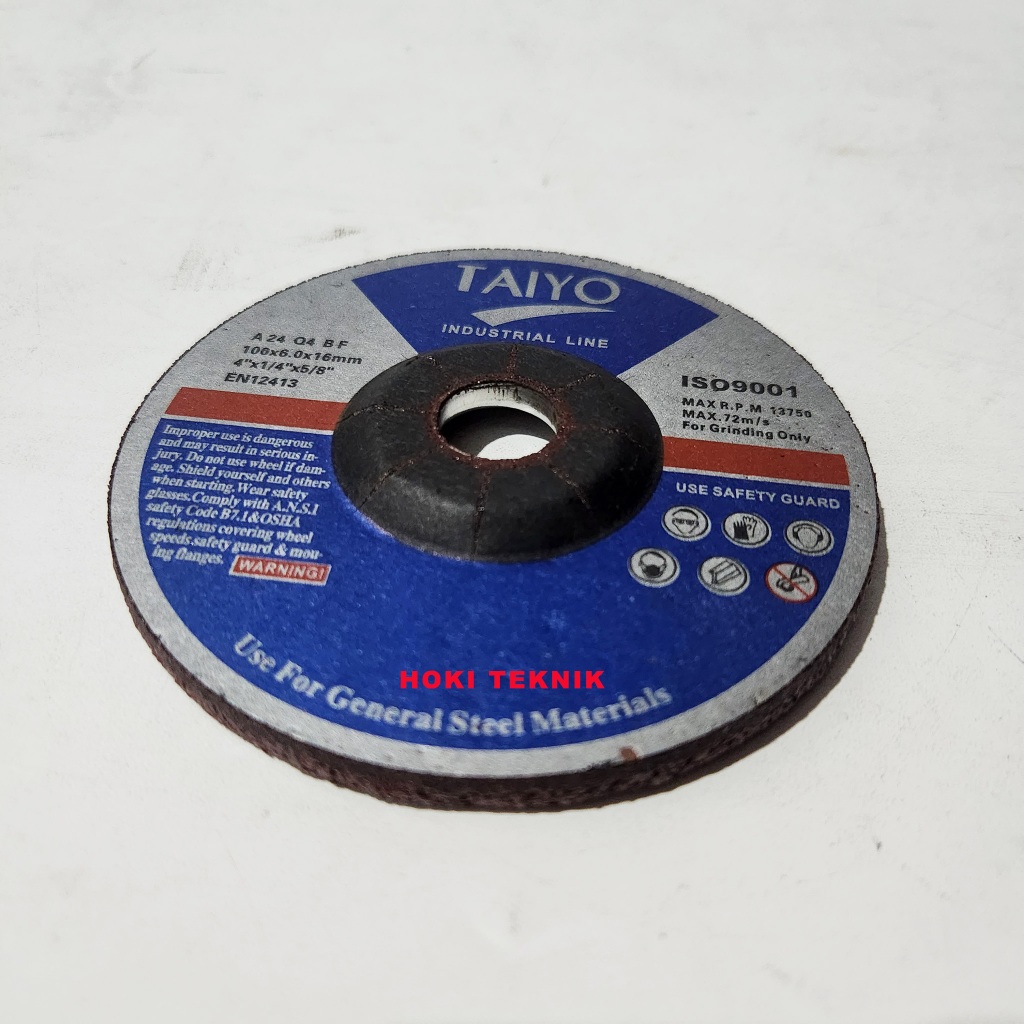 Jual Mata Gerinda Poles Besi Taiyo 4 inch x 6 mm | Shopee Indonesia