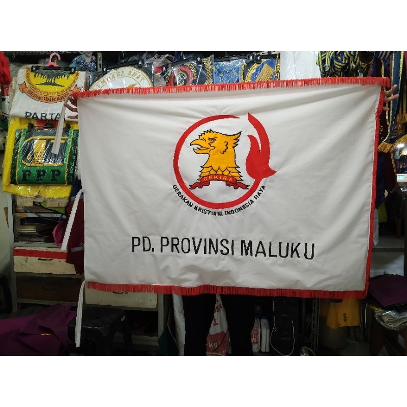 Jual Bendera Pataka Bordir Custom Gekira Ukuran 90x135cm Shopee Indonesia