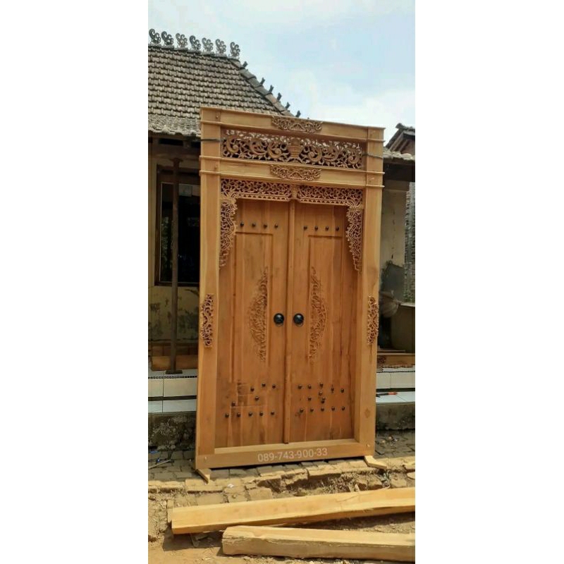 Jual Pintu Gebyok Minimalis, Gapura Jati Minimalis | Shopee Indonesia