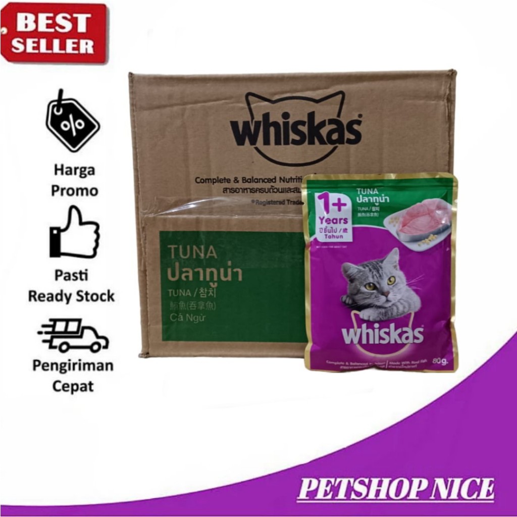 Jual Whiskas Sachet Pouch 1Box ALL VARIAN makanan Kucing Wetfood