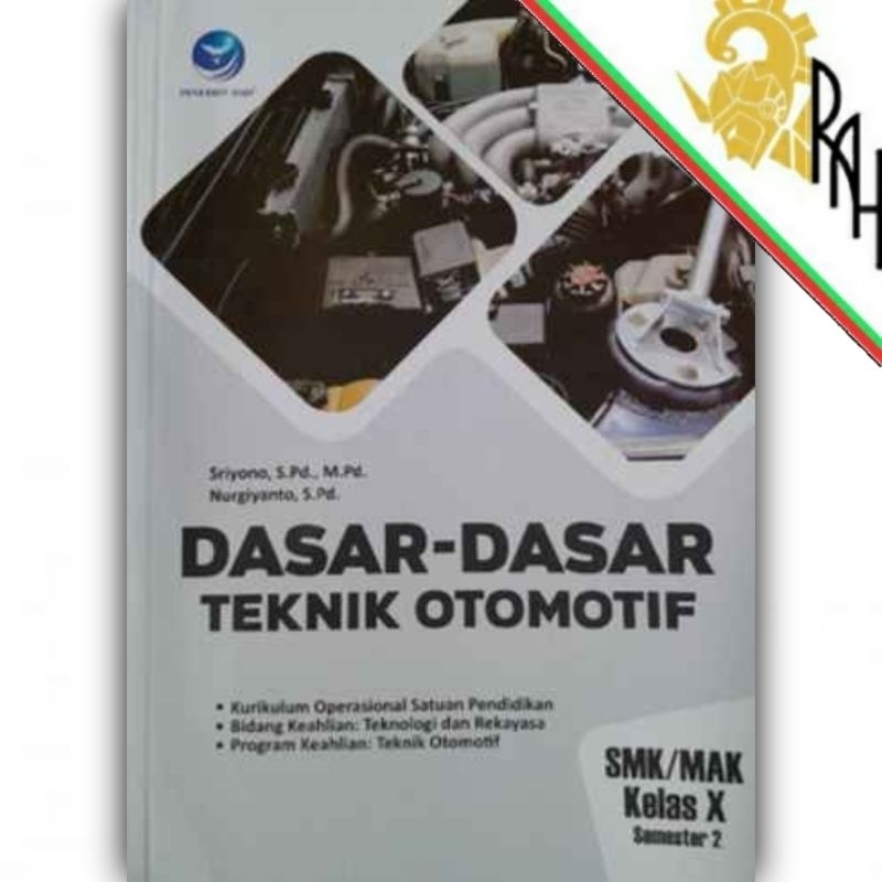 Jual Buku SMK Kurmer ORI Dasar-dasar Teknik Otomotif SMK Kelas 10 ...