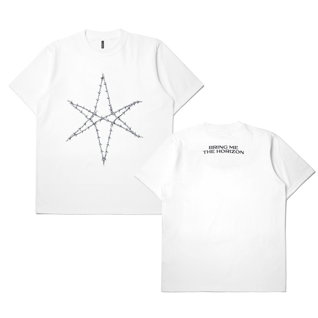 Jual TShirt Band Bring Me The Horizon Mesh Hex White Shopee Indonesia