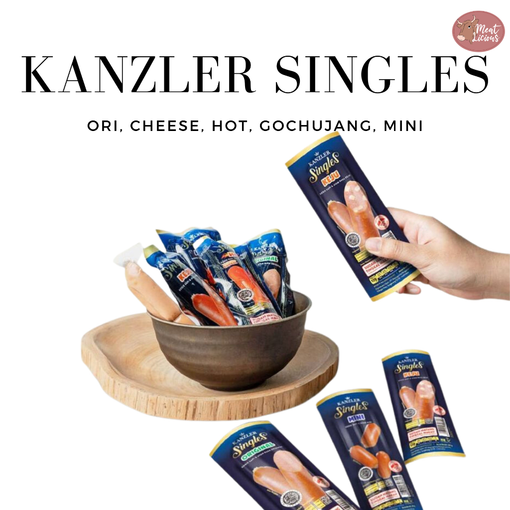 Jual Kanzler Singles Sosis 65gr Siap Makan Original Keju Cheese