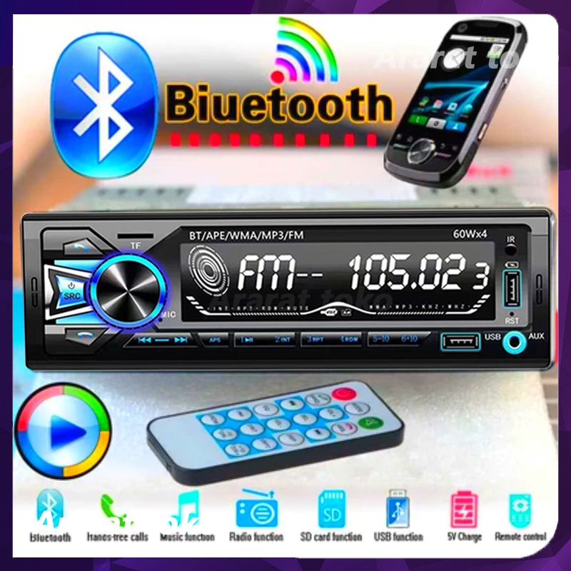 Jual Tape Audio Radio Mobil Multifungsi Bluetooth USB MP3 FM Radio 6002 ...