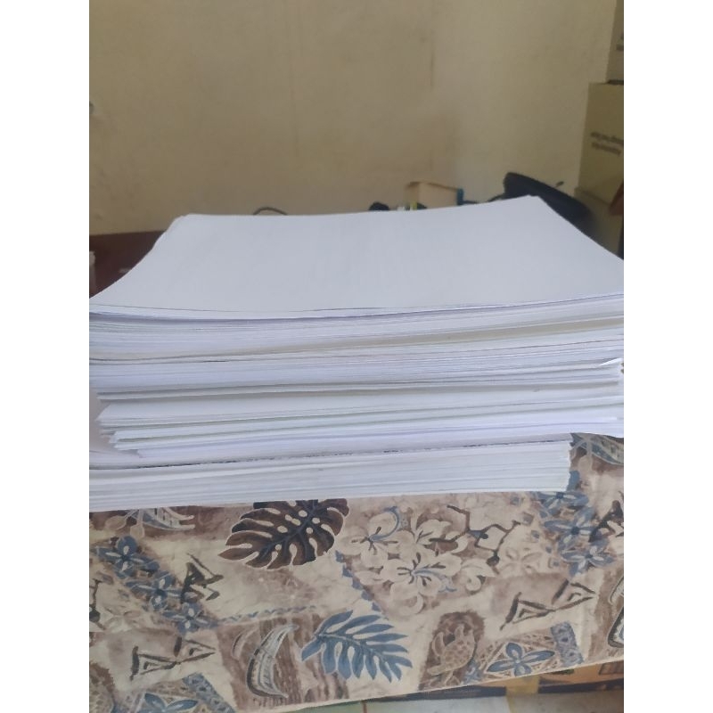 Jual Kertas HVS 1/2 F4 / A4 / F4 Bekas 1 Sisi 1Kg | Shopee Indonesia