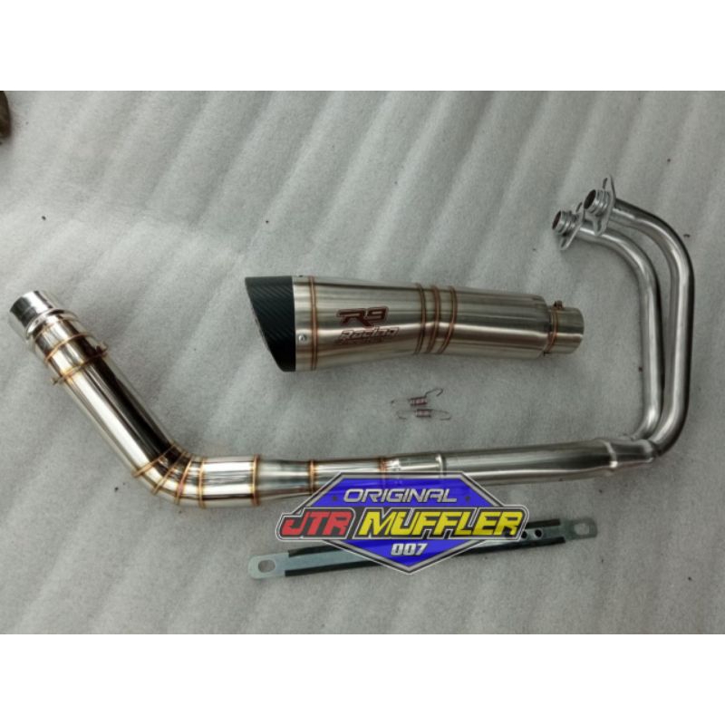 Jual Knalpot racing R9 h2 Fullsystem Ninja 250 fi R25 Z250 Ninja 250 ...