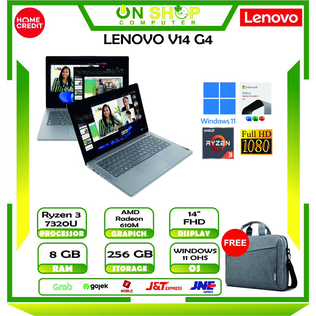 Jual Lenovo V14 G4 Amn Amd Ryzen 3 7320u Ram 8gb Ssd 256gb W11 Ohs Grey Shopee Indonesia 4754