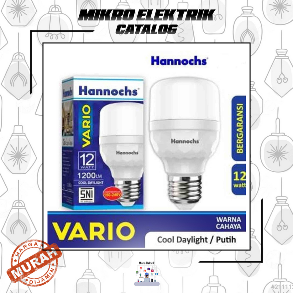 Jual Hannochs Lampu Led Vario 12 Watt Cahaya Putih Shopee Indonesia