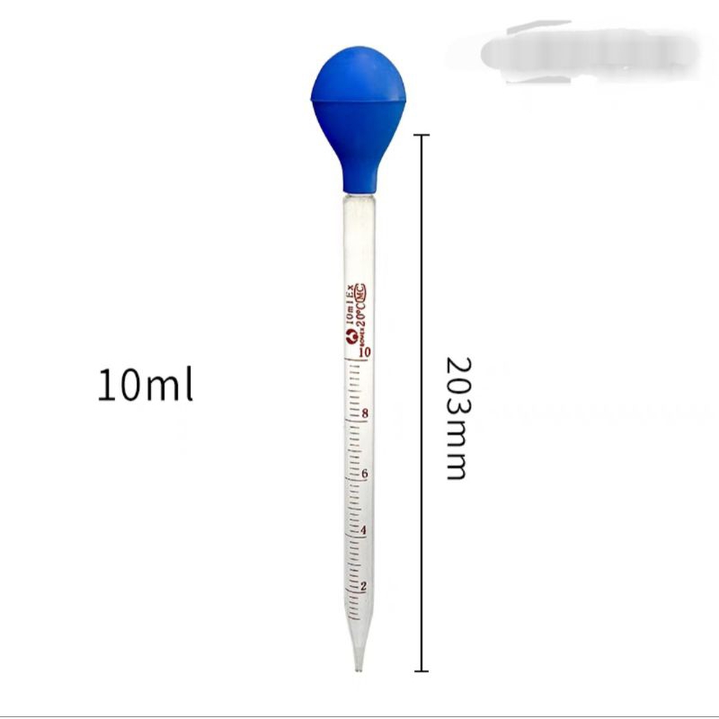 Jual Pipet tetes kaca skala 10 ml 5ml 25 ml pipet berskala pipet ukur ...