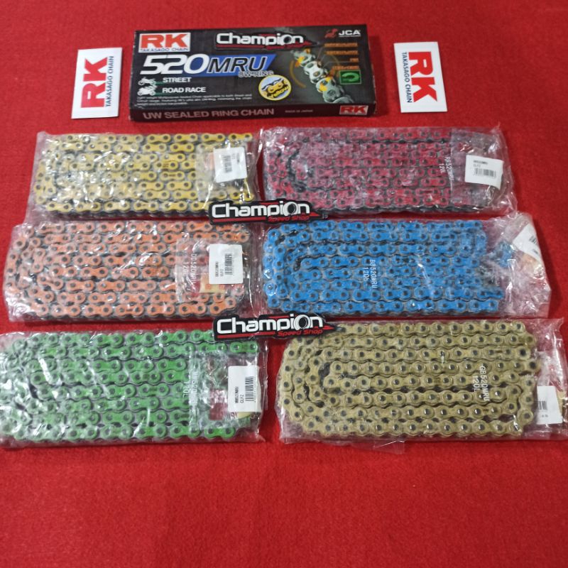 Jual Rantai RK TAKASAGO Chain 520 520-120L MRU UW-Ring R25 MT25 MT-25 ...