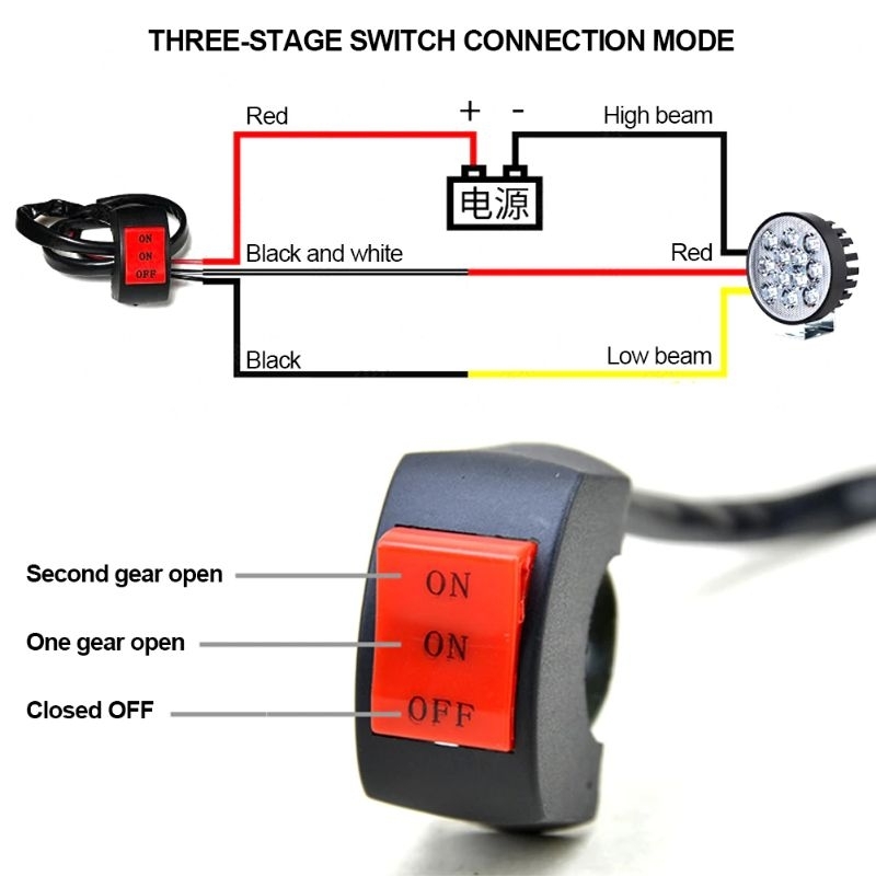 Jual Saklar on on off 3mode multi fungsi 3 mode universal saklar on on ...