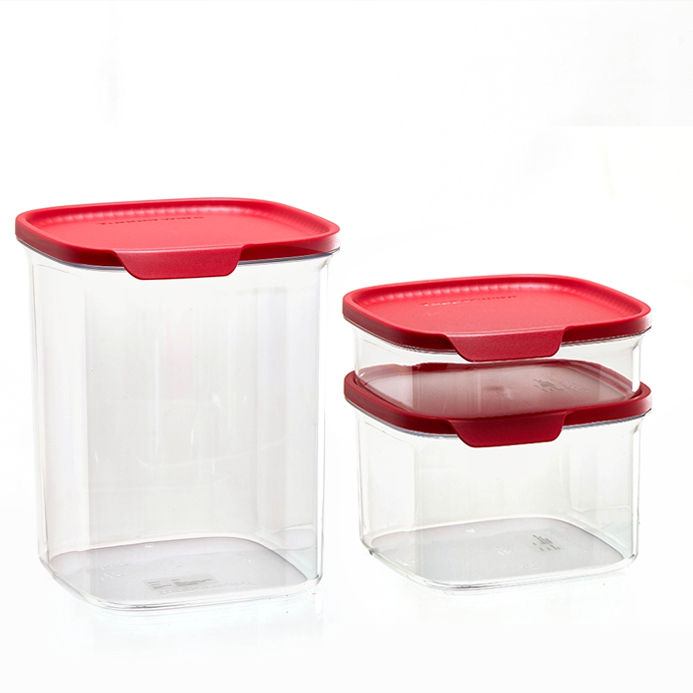 Jual Tupperware Ultra Clear Containers Square Toples, Toples Kue ...