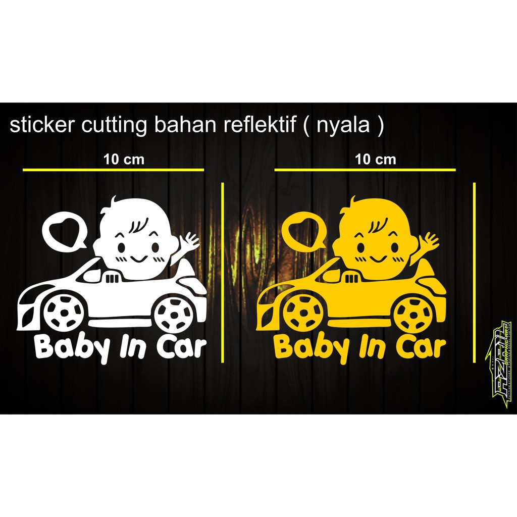 Jual Stiker BABY IN CAR stiker cutting | Shopee Indonesia