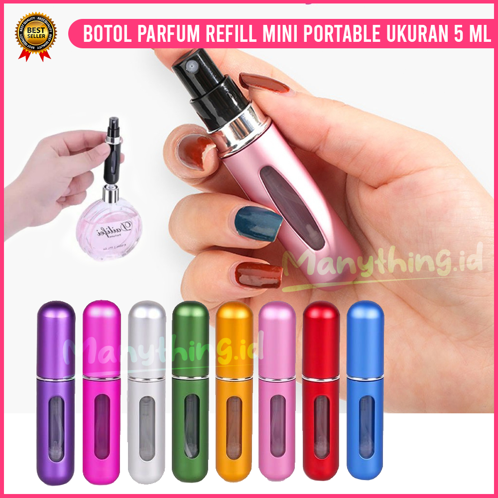 Jual BOTOL PARFUM REFILL MINI PORTABLE UKURAN 5 ML/ BOTOL PARFUM MINI