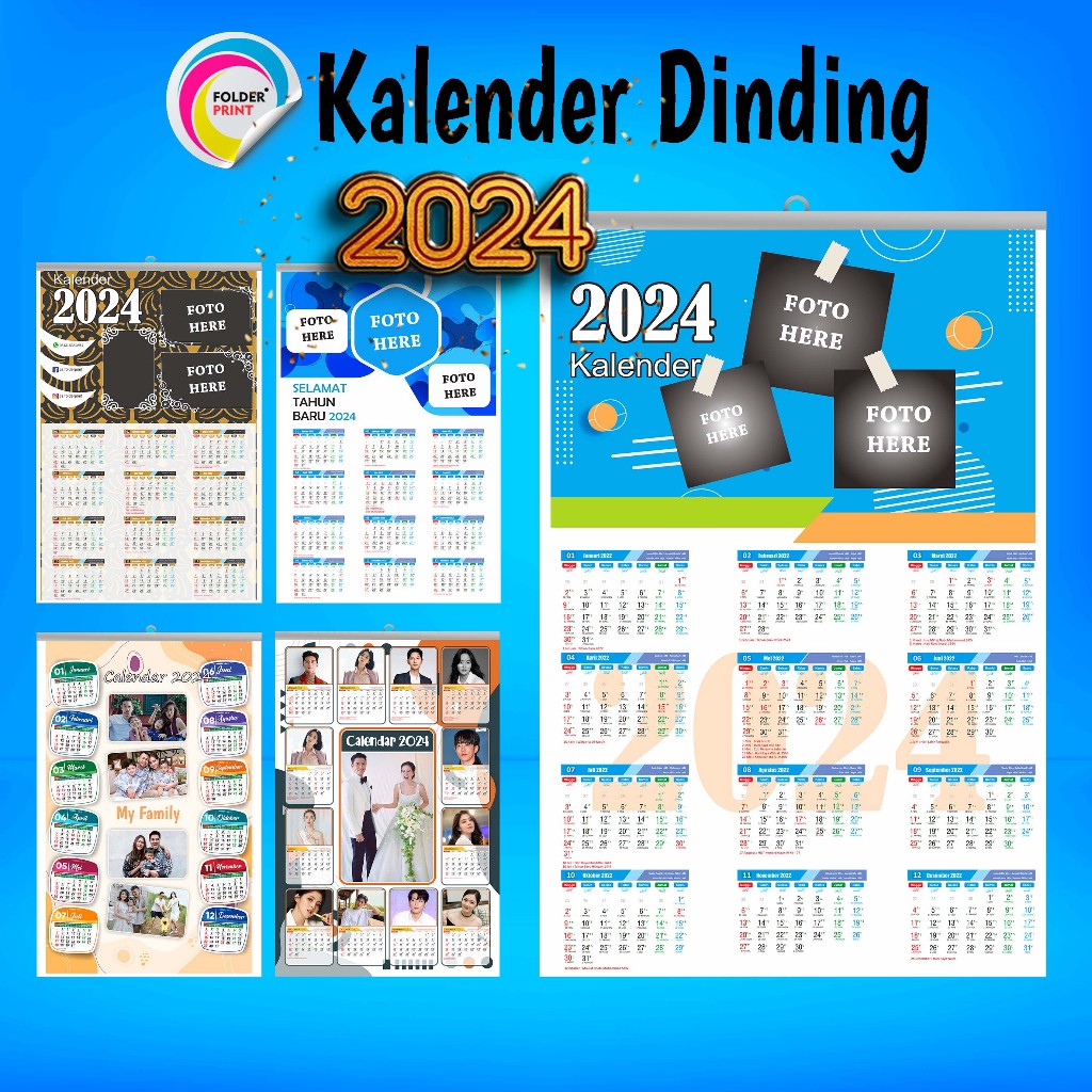 Jual Kalender Dinding Custom Foto Sendiri Terbaru Shopee Indonesia