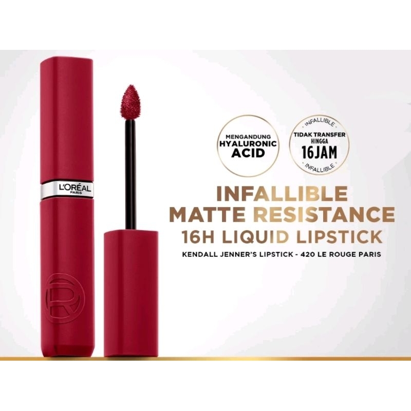 Jual L'Oreal Infallible Matte Resistance Liquid Lipstick | Shopee Indonesia