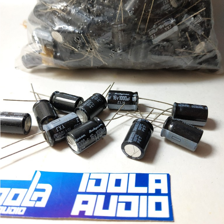 10 Pezzi Di Condensatori Rubycon ZL 1500uF 16V – Nuovi, Made In Cina - Foto 2