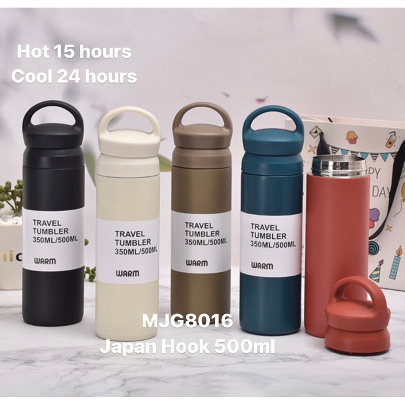 Jual TERMOS JAPAN HOOK TRAVEL BARU tumbler japan hook STAINLESS STEEL